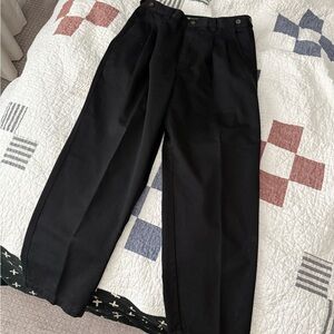 90s style black pleated chinos. 34/30
